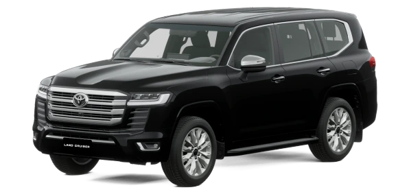 Land Cruiser 300 negro actitud metalico