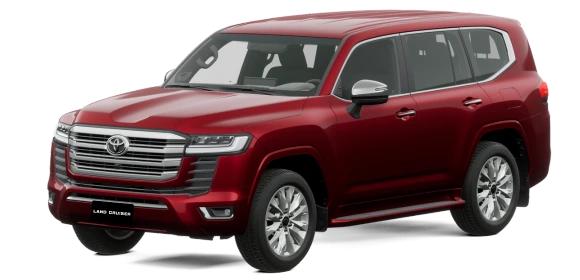 Land Cruiser 300 rojo oscuro metalico